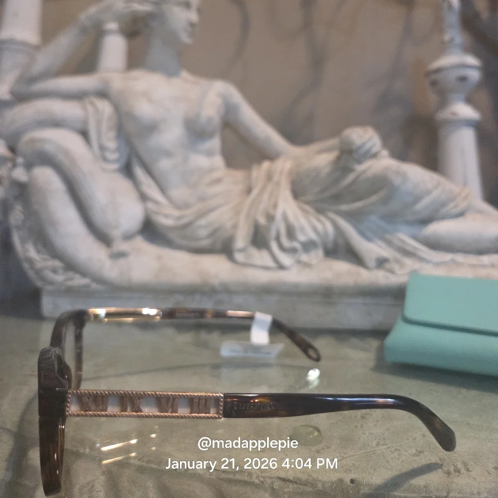 Tiffany & Co. TF2102 Roman Numeral Luxury Eyeglasses Frame Only Tortoise #164